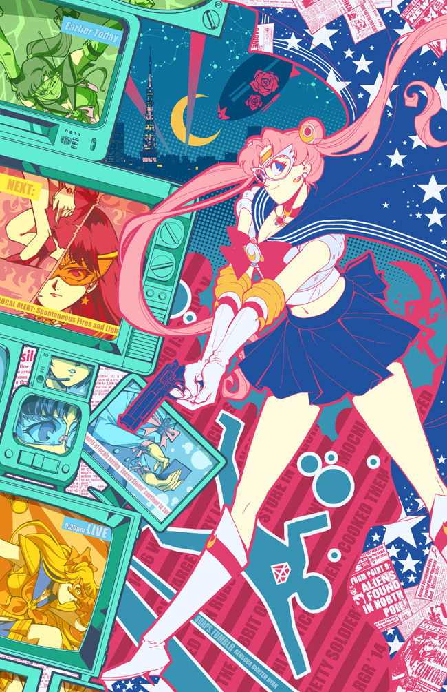 soaps:  My insane love-letter to Naoko Takeuchi’s original designs, that one pinup,
