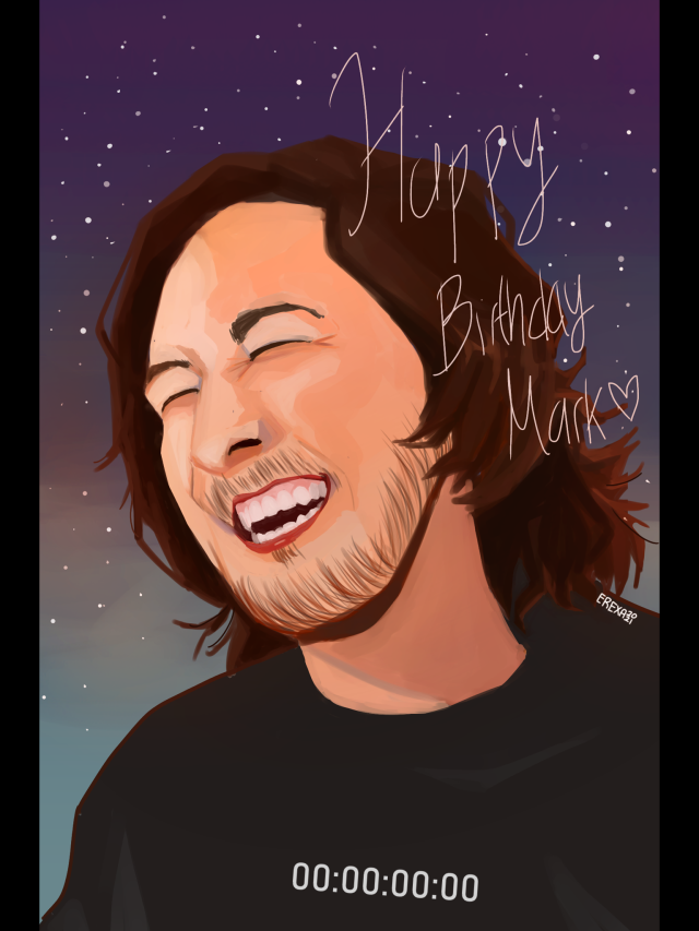 erexart:Happy Birthday Mark! Sorry this drawing is a bit  old as you can see from the hair and clothes but I hope you like it :3Thank you for always making your fans laugh and entertained<3 Love you Mark❤️