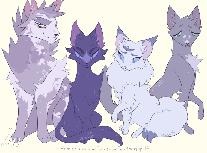 warriors cat stuff — cryptidclaw: Bluestar redesign! I made her