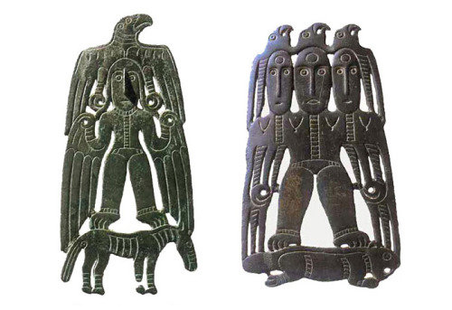 tumuseum:Anthropomorphic idol, Siberia. Shamanic amulet. 9 - 11 centuries.Source: www.kulturo