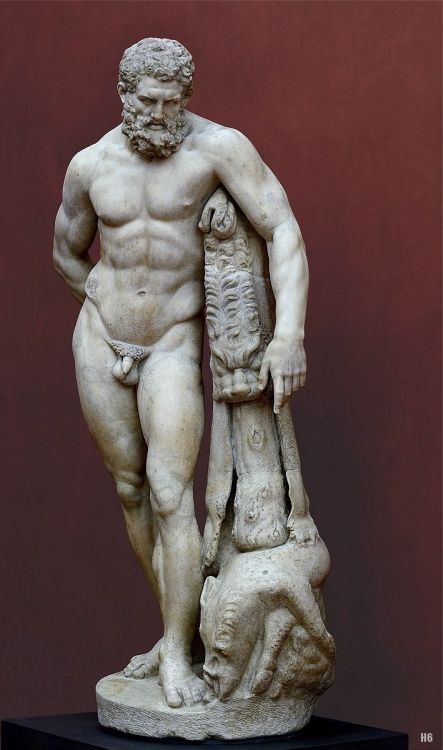 hadrian6:Hercules Farnese. 2nd.century. CE. Roman copy after a bronze model of the 4th.century BC. m