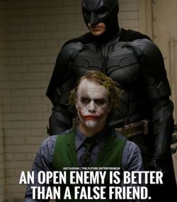 thinkpozitiv:  An open enemy is better than