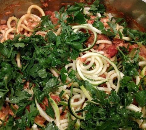 Keto Zucchini Noodle With Parsley - Keto Recipe