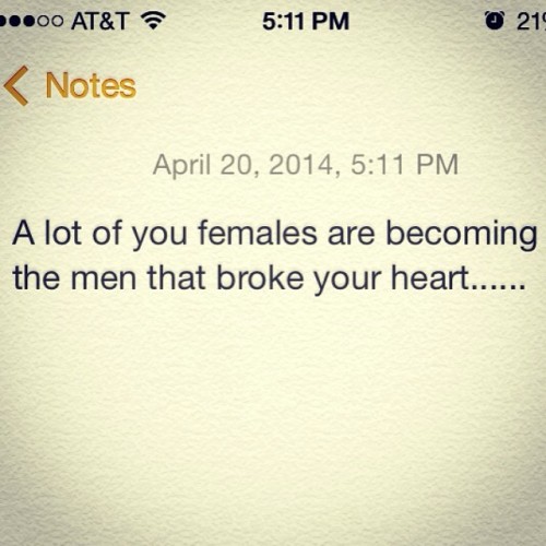 …..from what I’ve noticed, jus saying. #NoOffense #FoodForThought #LetsDoBetter