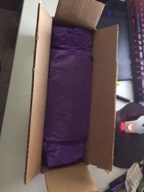 nakoosadultreblogingblog:Yesterday was awful at work…I came home to this package and was very confus