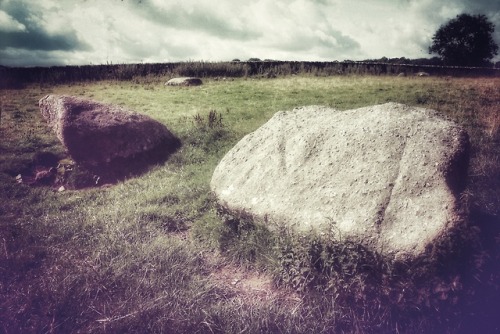 Gamelands Stone Circle, Cumbria, 11.8.18. A sizeable recumbent circle on the edge of farmed land wit