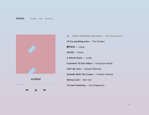 nouvae: listen by nouvae static :: install   minimal playlist pagehas playlists that retrieve audio 