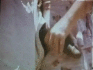 kittyqwest:  Some vintage interracial porn.  She’s all hot reading about the new