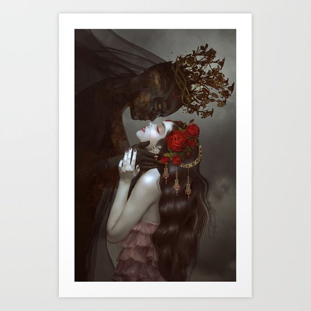 ousia-poetica:  We are energy artistically connected in a cocktail shaker of feelings. By Natalie Shau on Society6.