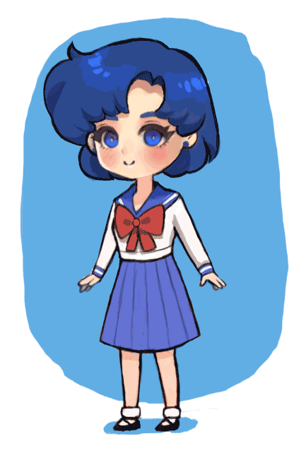 rebooops:Finished a whole set of the inner senshi from the anime Sailor Moon (if you happened to not