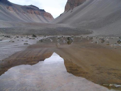 Don Juan PondHypersaline lakes exist all over the world. What makes this one unique though is i