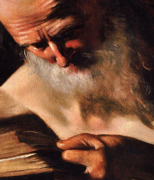 Details from three paintings that represent pivotal moments in Caravaggio’s artistic maturity,