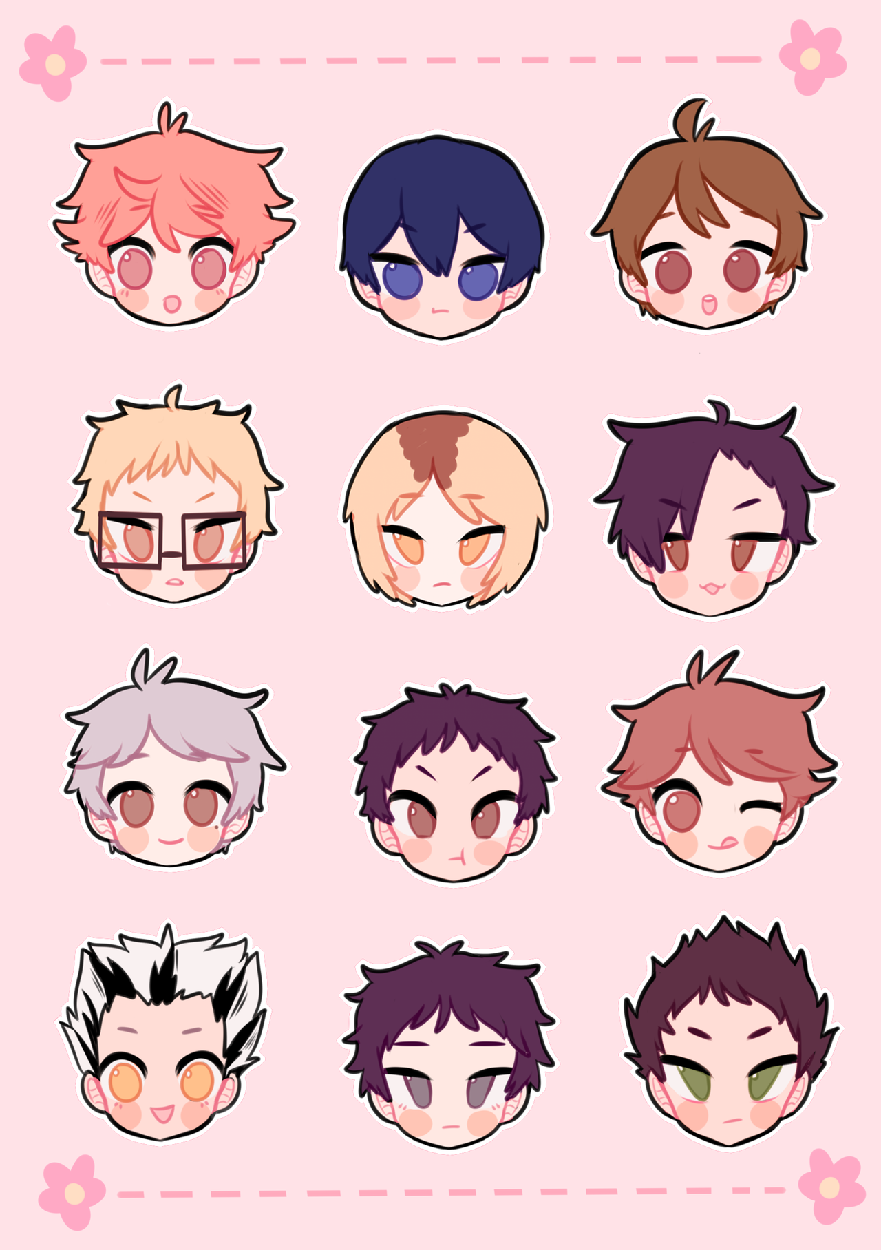 Manga stickers telegram. Ойкава Чиби. Haikyuu Чиби.