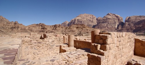 The Nabatean temple near Wadi Rum, Jordania