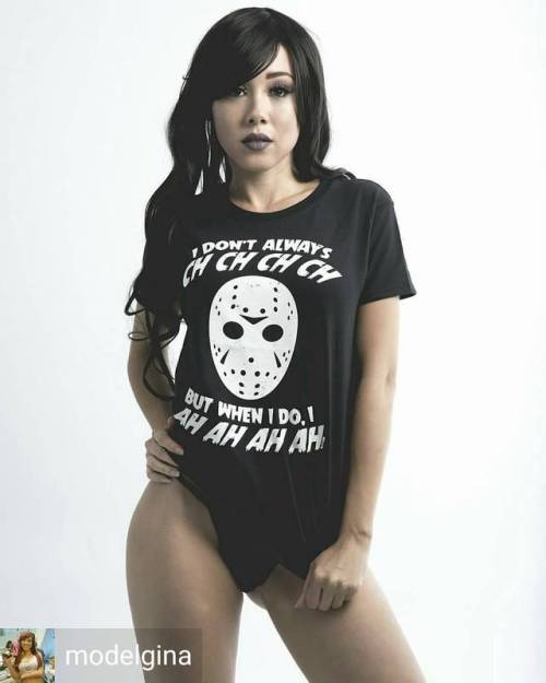 Credit to @modelgina : @Heyitsfotomike By Blittzen #patreonmodel #geekgirls #fit #jasonvoorhees #bli