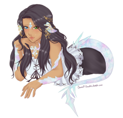 Sammi-Doodles:commission For @Lunasonius-Ffxiv Of The Gorgeous Luna Again~! I Was