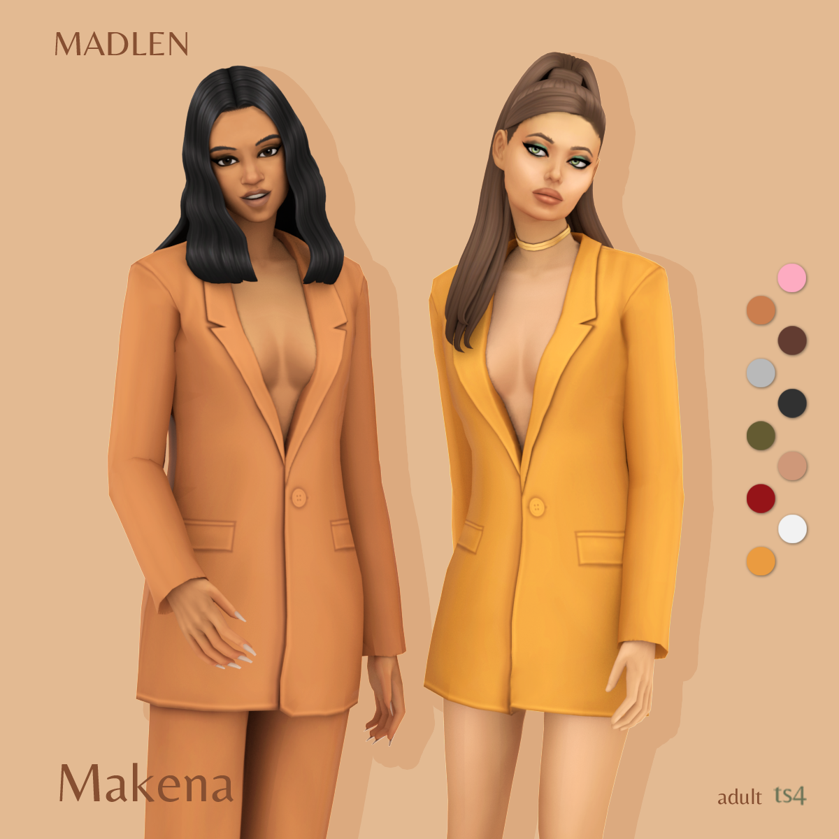 Makena OutfitOversized stylish blazers in two variations. With…