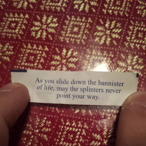 Lmao. Little late for that haha #fortunecookie #lmao