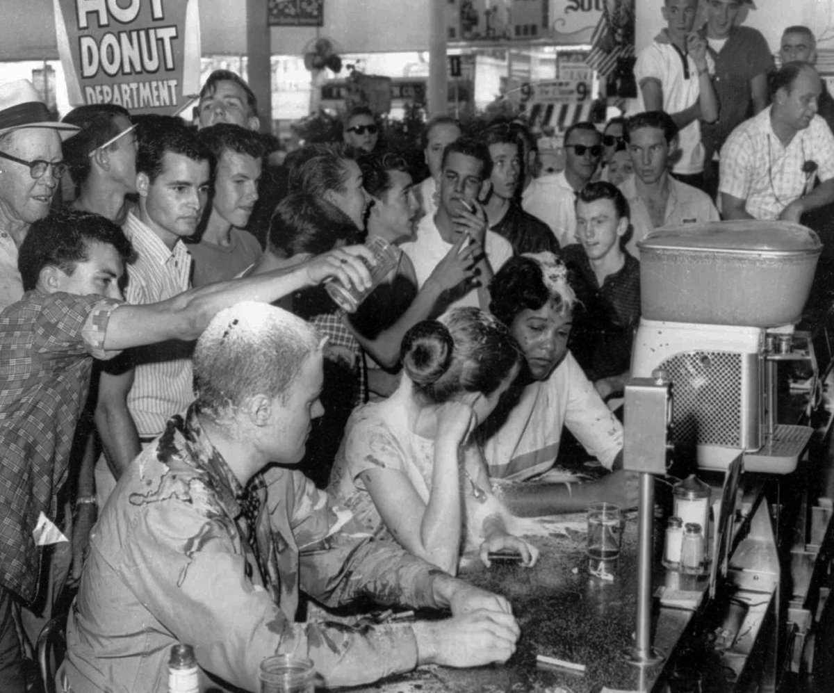 gogomrbrown:  U.S. Greensboro sit ins, protesting racism &amp; segregation  