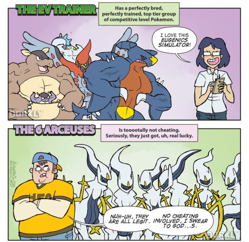 gravityunown:  el-sato:  d0nnatron:  klondikekun:  dorkly:  The 7 Types of Pokemon Players For more comics, go to Dorkly.com!  My entire team is literally just starters. Fun confirmed  I’m the last one. I literally do play it for fun.  i have fun breeding