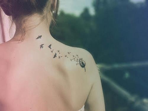 justastrumpet:  Yes, I’m tumblr famous w my tattoo. So my lovely kitten sister, under those blackbirds I’m adding If you’re a bird, I’m a bird.  I really cannot love my blossom enough. My sister amazes me everyday with her strength, intelligence