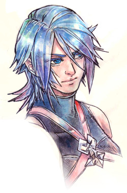 rettomus:Doodle of the day, a watercolor Aqua