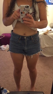 My fav shorts are much too big on me