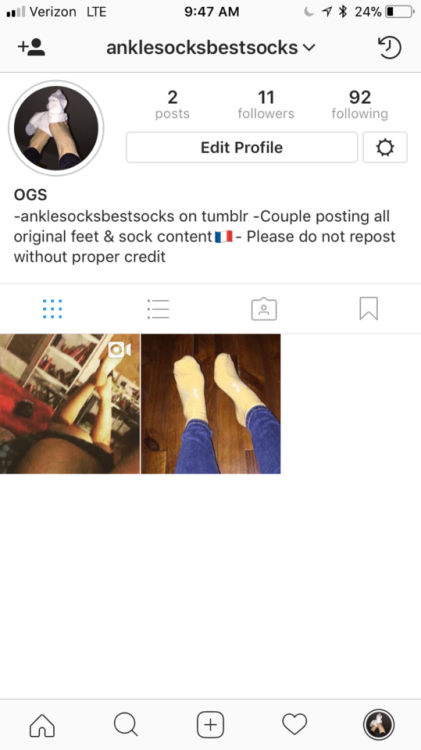 anklesocksbestsocks: I think you’ll all be excited by the new Instagram page…alright posting :) If w