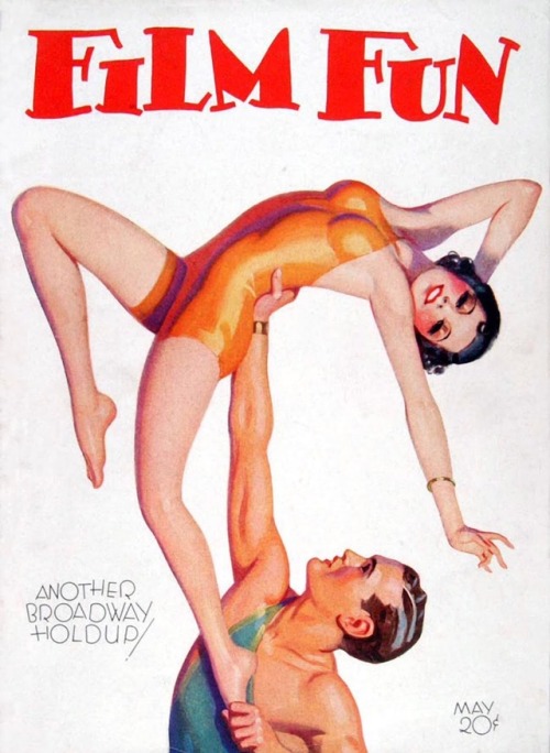 Enoch Bolles cover art for Film Fun magazine, 1930s.