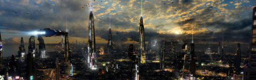 thecyberwolf:  Futuristics City - Concept Art  by Scott Richard (Rich35211) Website - CGHUB - Facebook 