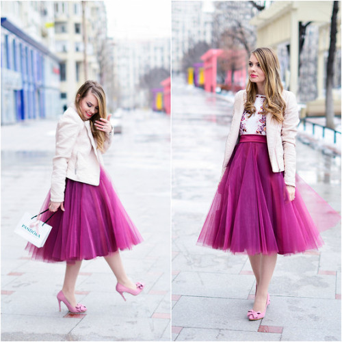 Romantic look for Valentine’s Day (by Julie Pink)Fashionmylegs- Daily fashion from around the 