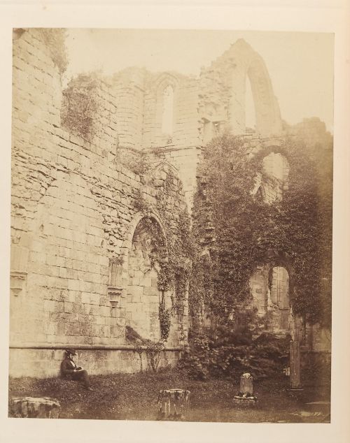 Photographs of Fountains Abbey (North Yorkshire), taken by Joseph Cundall in the 1850s:West façadeEa