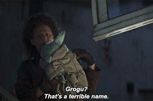 not-so-mundane-after-all:  azertyrobaz:  His name is Grogu.   No but the fact that Din is SO PROUD of Grogu’s name, he LOVES that name SO MUCH, he’s like “my son’s name is Grogu. G.R.O.G.U. That’s right. That’s his name. Isn’t that amazing?