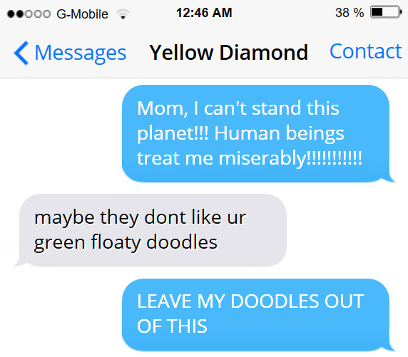 Peridot is very sensitive about her doodles