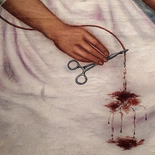 logija:  The two Fridas (1939)- Frida Kahlo (detail) 