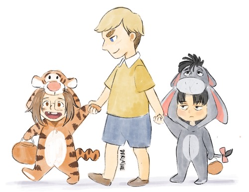 Christopher Erwin , Hangger and Leeyore.Eeyore is Levi and Hange is Tigger you can’t tell me otherwi