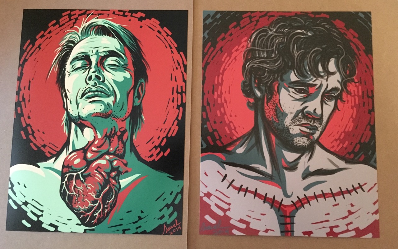 wiith-my-hands:  The last of my gifts to @strangestorys was a set of beautiful prints