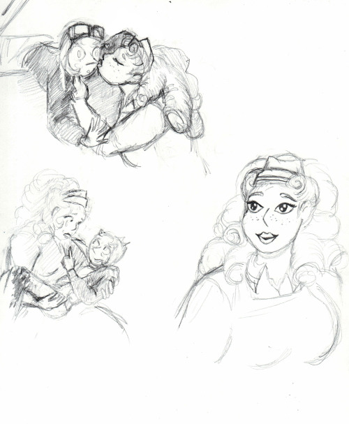 Porn projectormom:  WWII human AU pearlrose doodles, photos