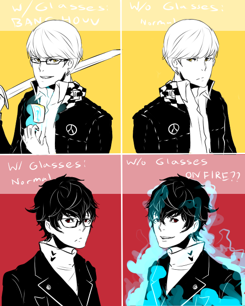 sora-arashi:  i wasn’t aware that glasses had such a large impact on one’s personality