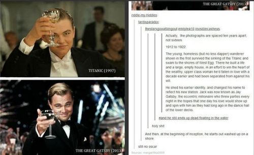 not-safe-for-earth: thenaebyrd777: cassbones: channybatch: When will this madness stop When Leo wins