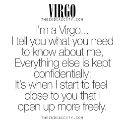 zodiaccity:  Zodiac Virgo. For more zodiac fun facts, click here.