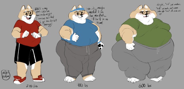 heavyshiba:his newyears resolution?? to get fat as FUCk boy