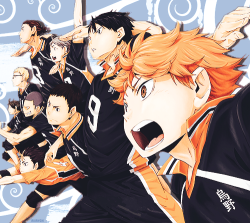 akahshi:  Karasuno High [ 烏野高校 ]   ↳  A high school located in the Miyagi Prefecture where Shouyou Hinata and Tobio Kageyama go to. Their volleyball club was founded many years ago and went to the nationals once under the guidance of Coach