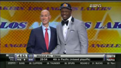 fuadahad:  The Los Angeles Lakers got a steal in Julius Randle with the seventh overall pick!