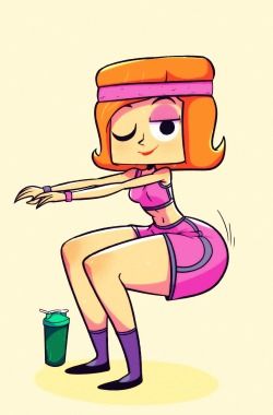 ck-blogs-stuff: vicsagod:  Debbie Turnbull doing her daily squat session 👌👌👌  Nice =3  ;9