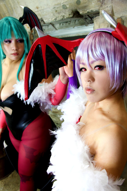 Porn Pics Darkstalkers - Morrigan & Lilith (Chouzuki