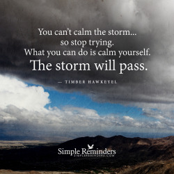 mysimplereminders:  “You can’t calm the