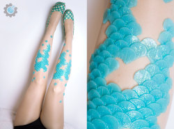 wigglewire:  sosuperawesome:  Mermaid and Dragon Tights with handmade silicone scales by tinkercast on Etsy  • So Super Awesome is also on Facebook, Twitter and Pinterest •  @ndn-bebop I feel like you’d be into this.   @ukmalekinkster I want