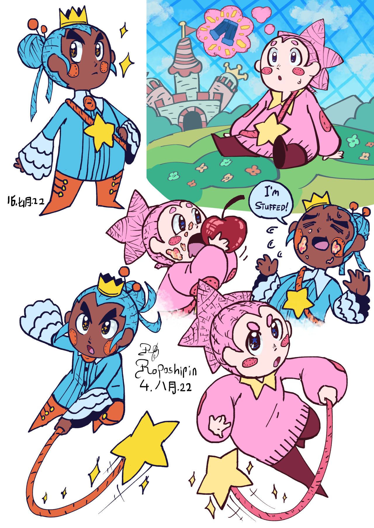 Humanized Kirby's Epic Yarn Villains (Sketches) : r/Kirby