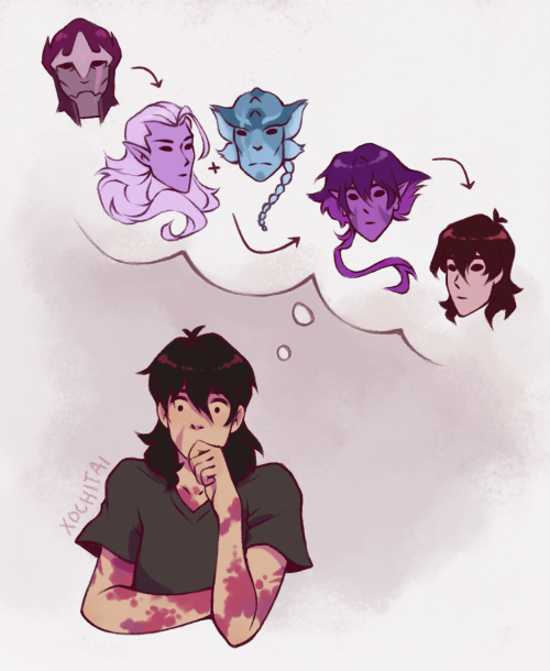 I love mixing my Kolitor AU with the headcanon that Kolivan is Krolia’s dad, partially because it me